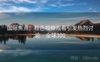 国际焦点：粉色视频观看引发热烈讨论 · 全球300