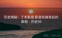 历史揭秘：丁冬影视 影音先锋背后的真相 · 历史99