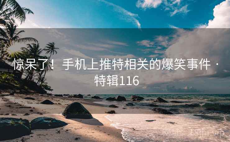 惊呆了！手机上推特相关的爆笑事件 · 特辑116